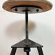 Black Industrial Workshop Swivel Stool, 1960s