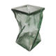 Vase design verre torsadé
