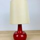 Vintage red ceramic lamp
