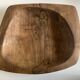 Vide poche forme libre mid century XXL en bois d'olivier