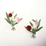 Pair of vintage wall sconces Pink Laurels