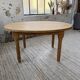 Oval farmhouse table oak 1960