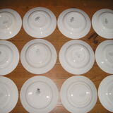 8-person St Amand tableware with Art Deco geometric patterns