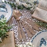 6 silver-plated soup spoons, 84gr, 1940