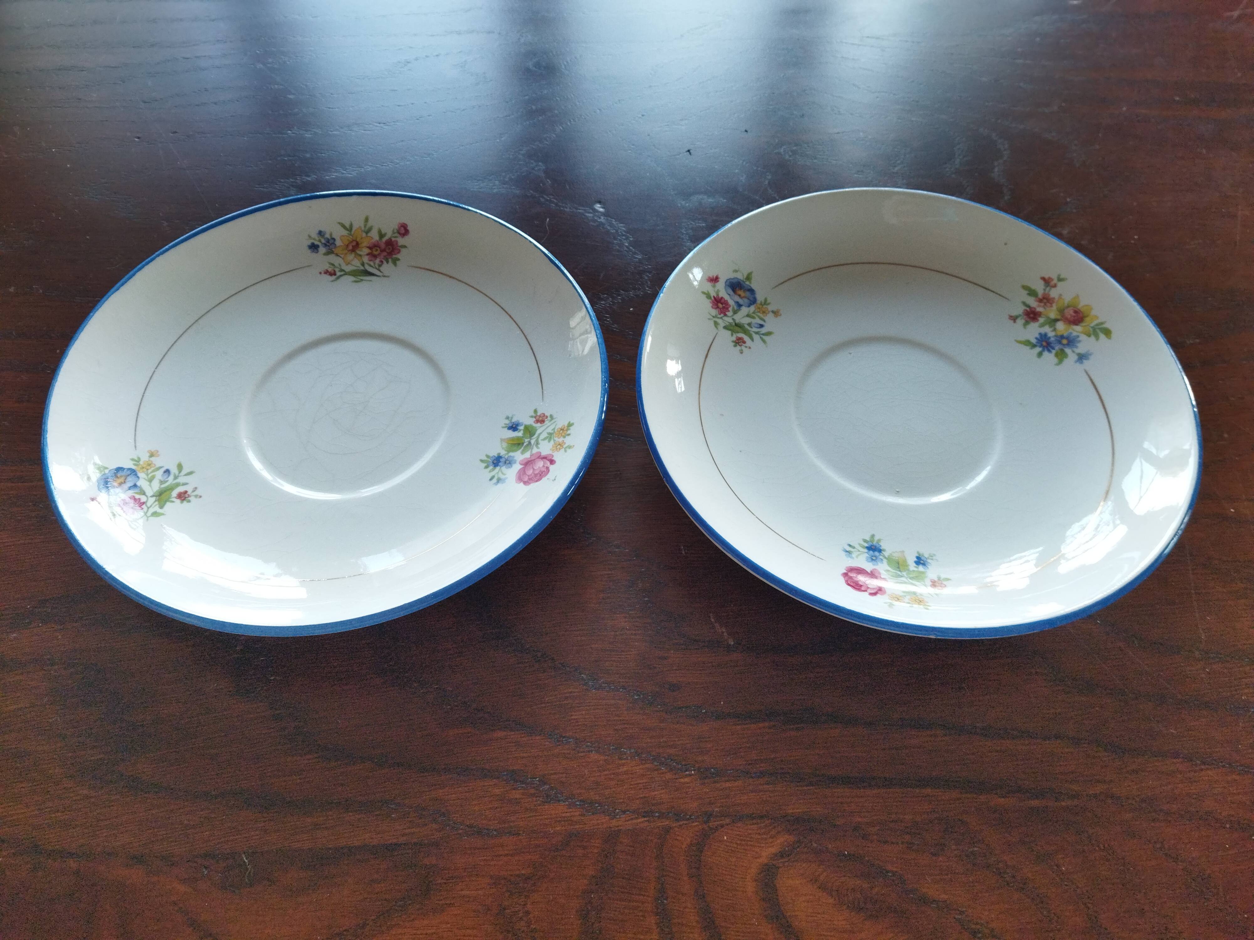 Two Salins earthenware lunch cups
