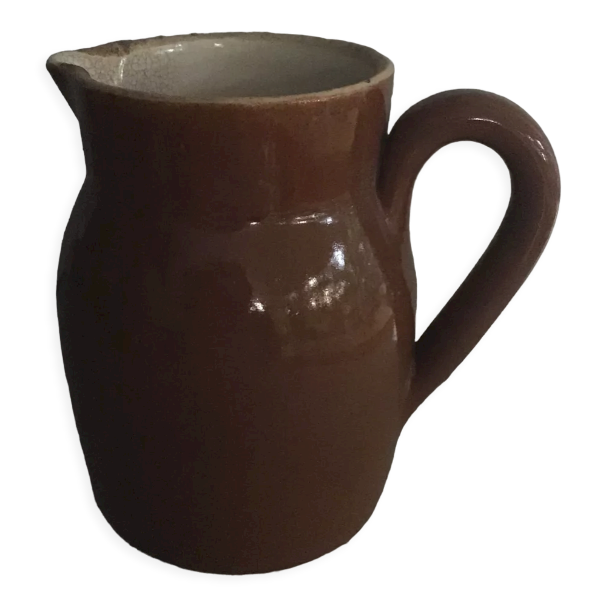 Pitcher water pot or stoneware milk