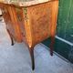Commode transition Louis XVl marqueterie plateau marbre