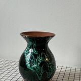 Small vase with flamed enamel