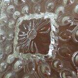Square moulded glass ceiling light