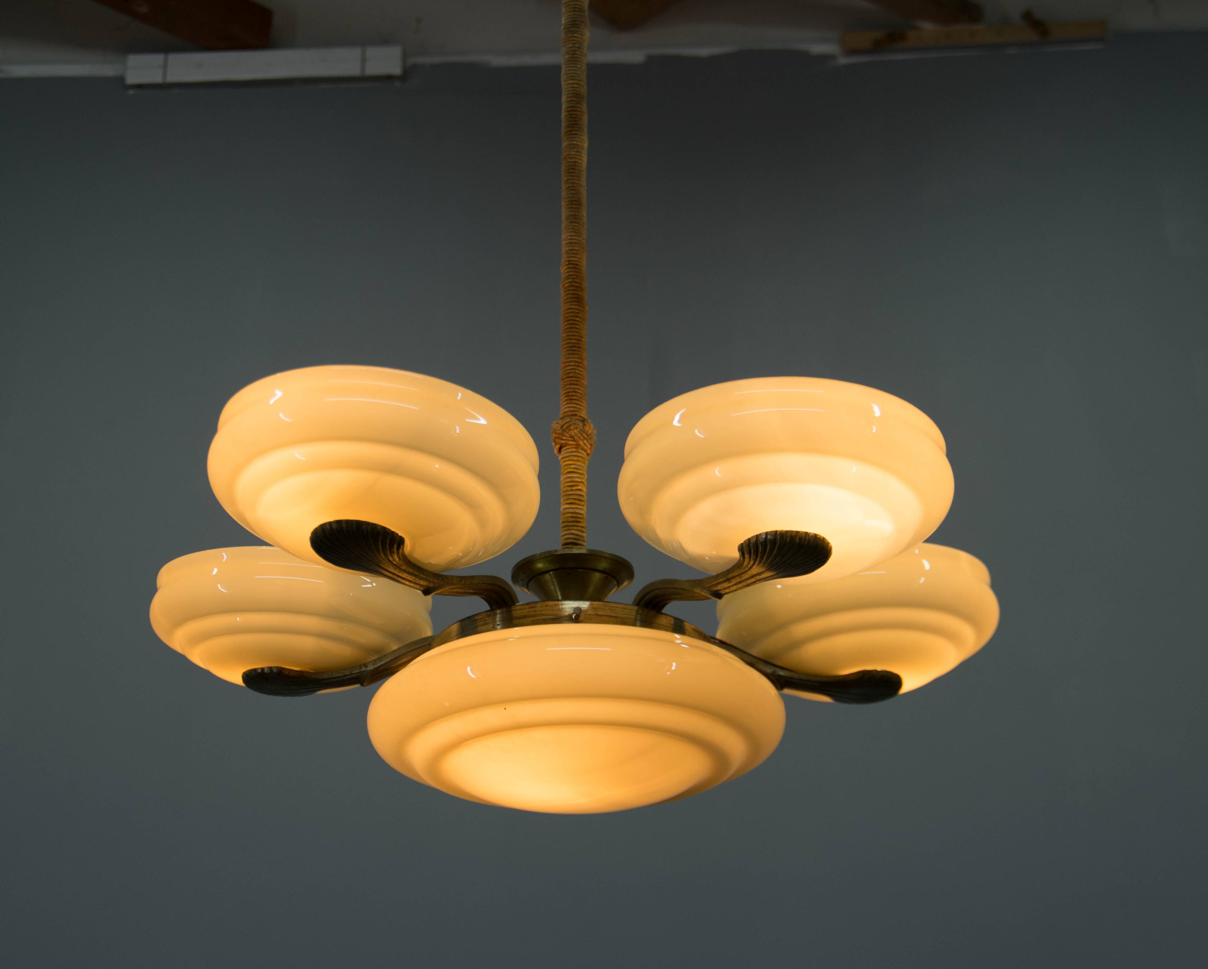 Art Nouveau Chandeiler, 1920s