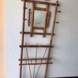 Rattan coat rack 40s