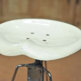 Chair or Stool Top Adjustable Metal Design 1960
