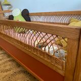 Vintage rattan bed for baby/child