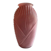 Vase rose drapé éventail art deco
