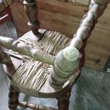 Pair of straw stools