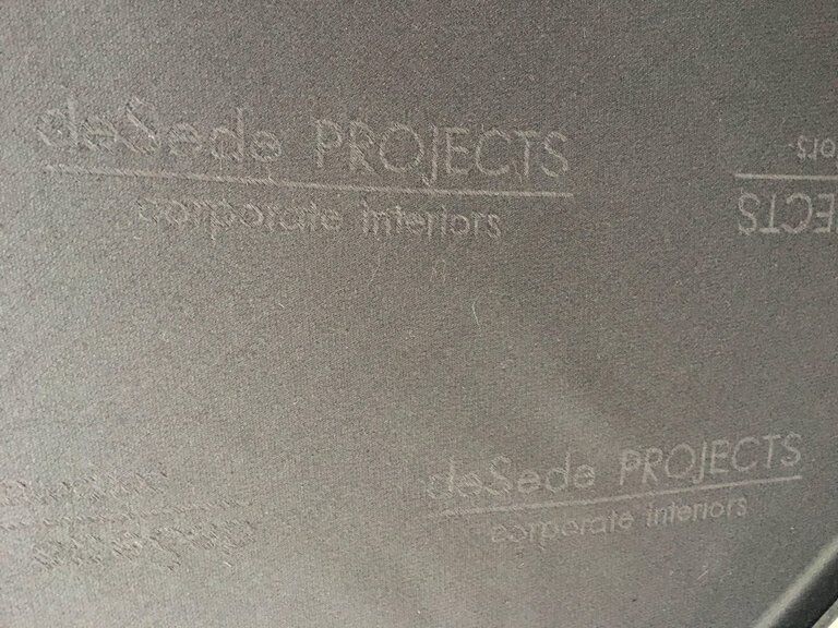 Sofa and Chair in black leather of Sede DS-127 of Gerd Lange 1980 s