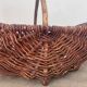 Woven wicker basket, folk art