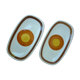 Pair of 2 oval ceramic dishes, Gien 60/70
