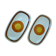 Pair of 2 oval ceramic dishes, Gien 60/70