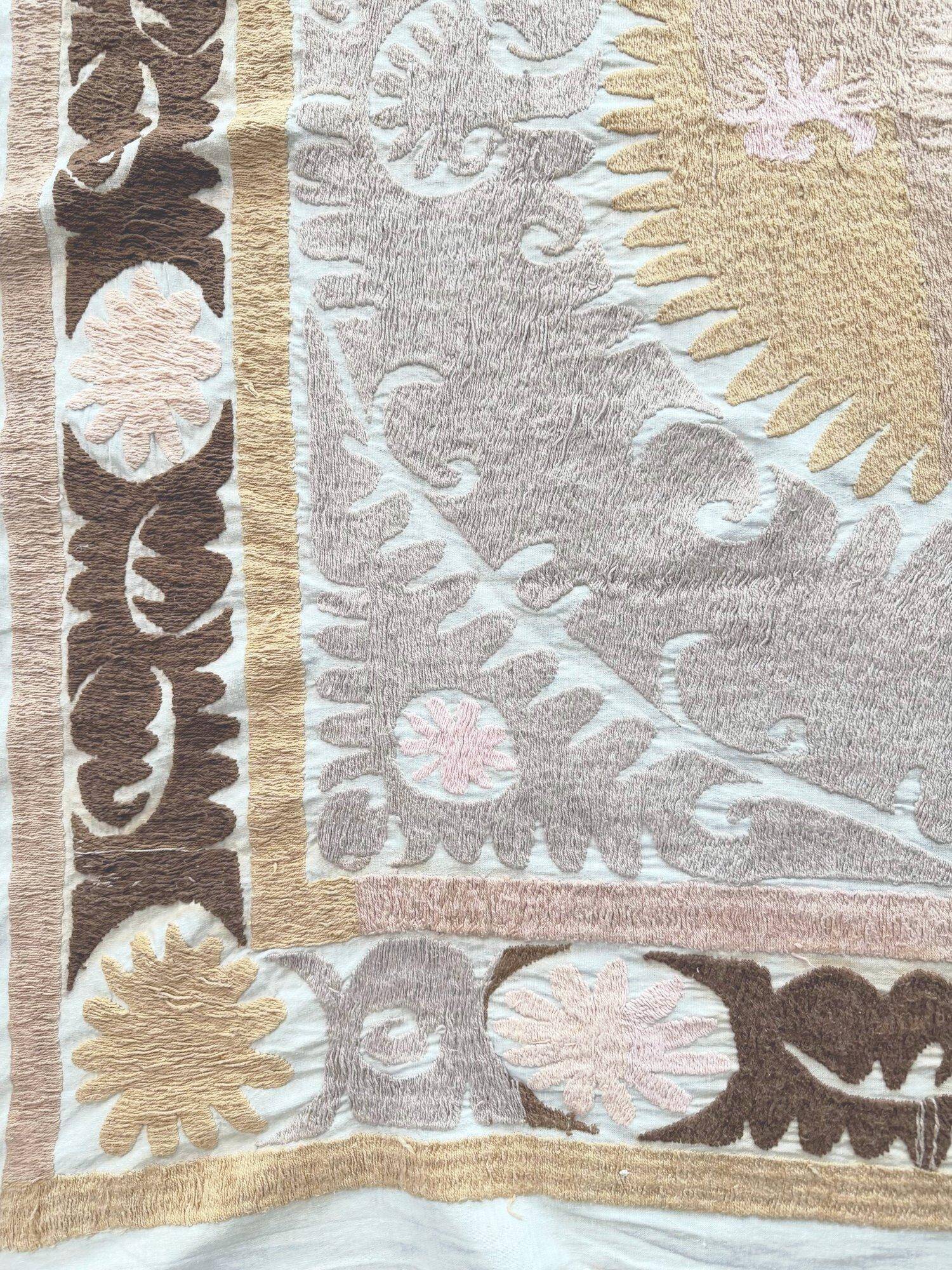 Vintage hand-embroidered tablecloth 139x148 cm