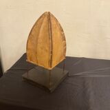 Ottoman lamp made of natural material