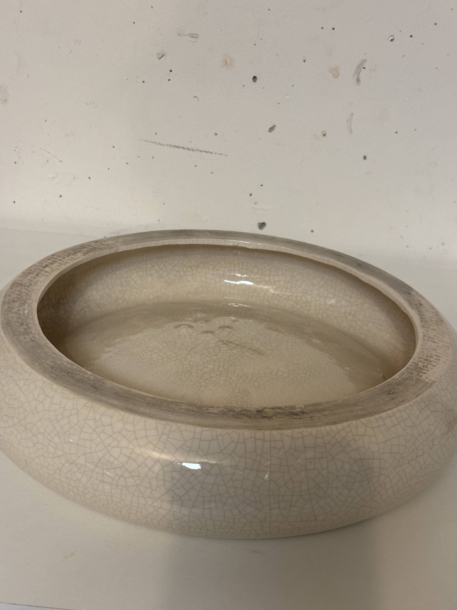 Vide poche, plat en céramique craquelée 1980