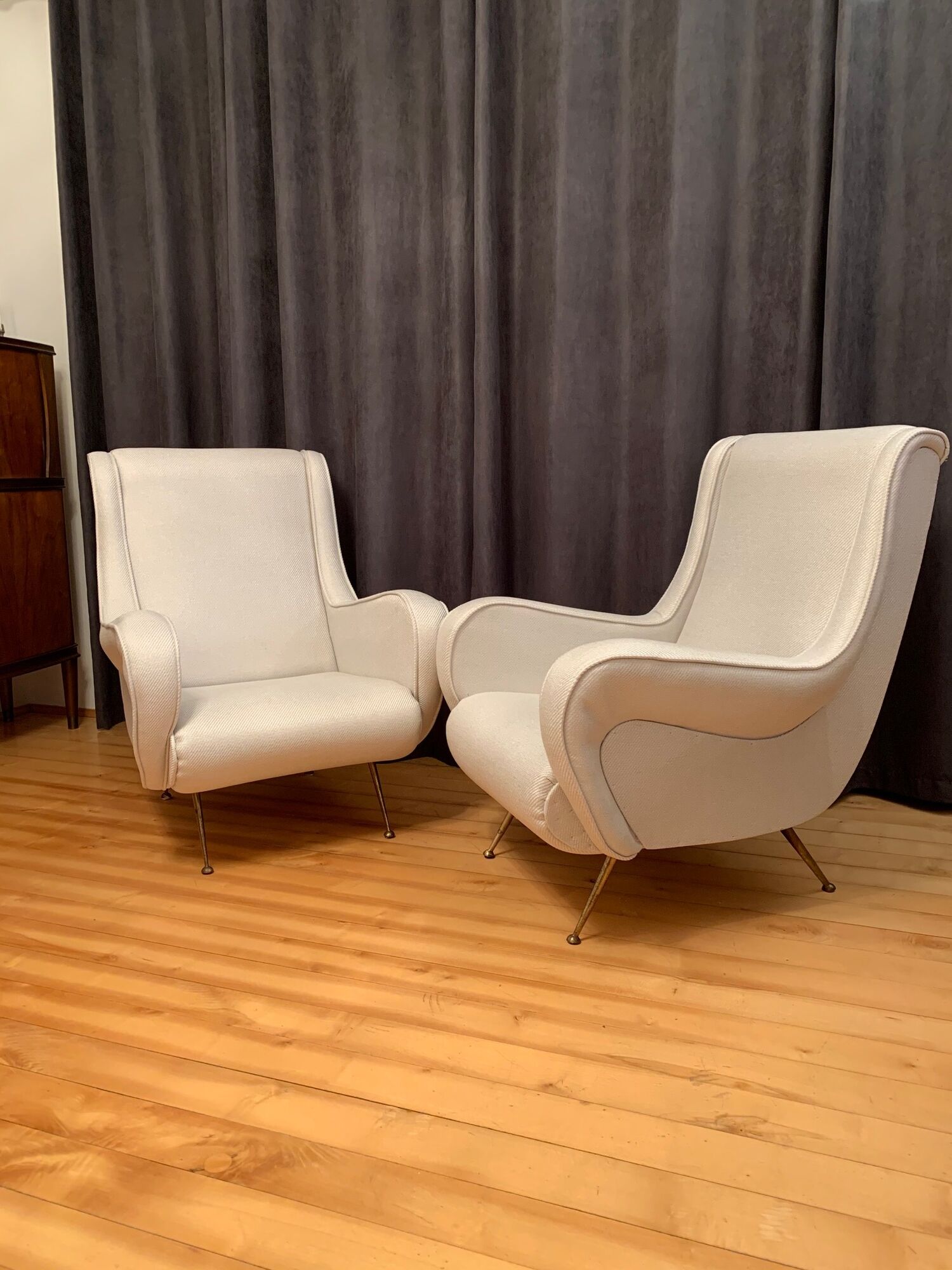 A pair of armchairs by Gigi Radice, Italy, 1960s