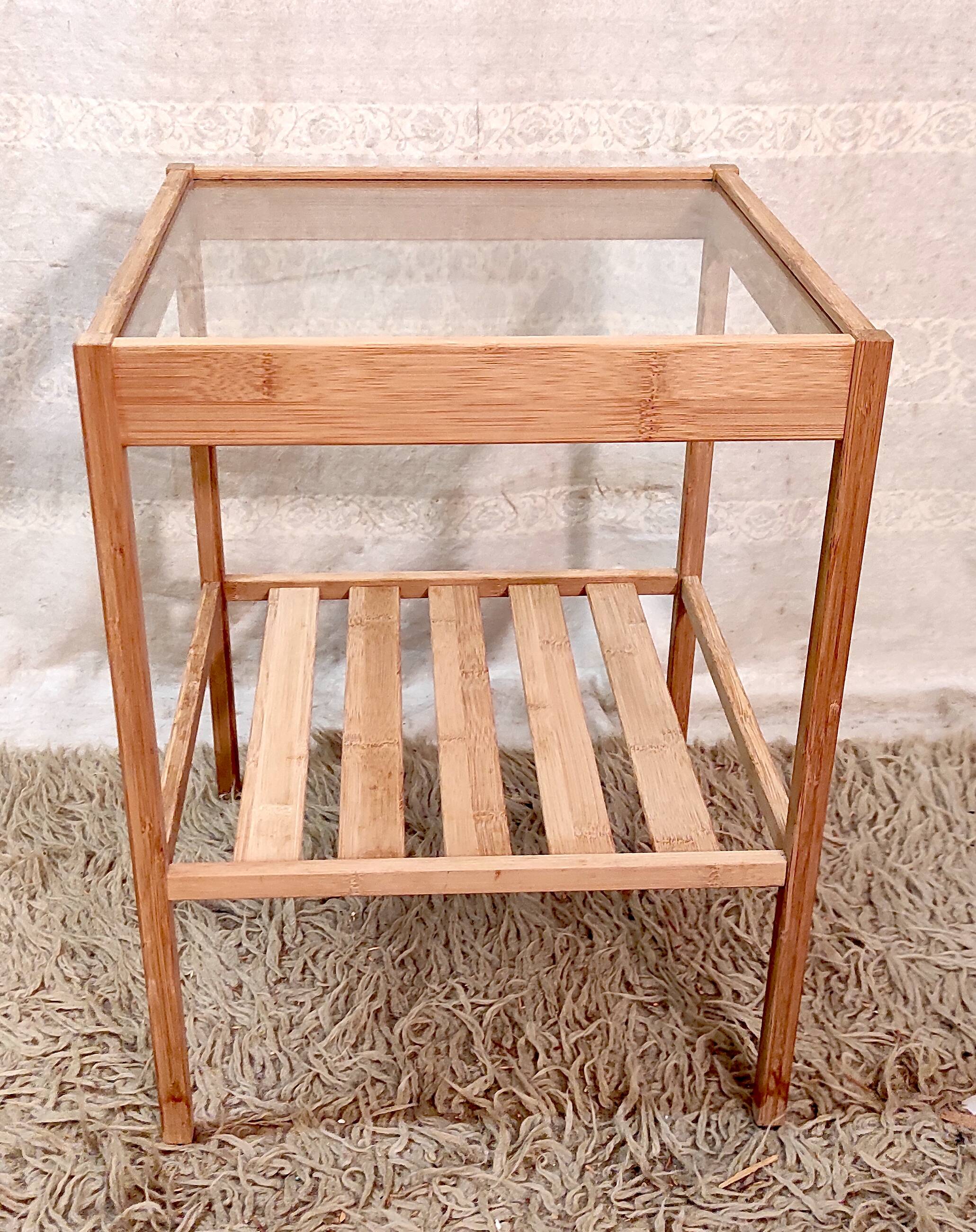 Bamboo side tables or bedside tables by IKEA "Nesna" - 1980s/90s