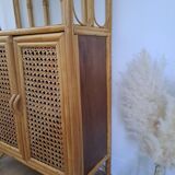 Rattan shelf