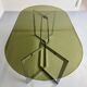 Vintage chrome and smoked glass table, 70s design, Paul Legeard DOM