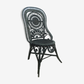 Chaise en rotin peacock