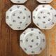 Set of 7 vintage porcelain dessert plates