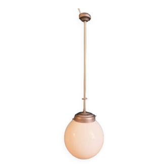 Chandelier Suspension Ceiling Light Globe Opaline Metal Dp 1123652