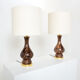 Pair of glass lamps Murano by Vincenzo Nason 1960