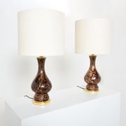 Pair of glass lamps Murano by Vincenzo Nason 1960