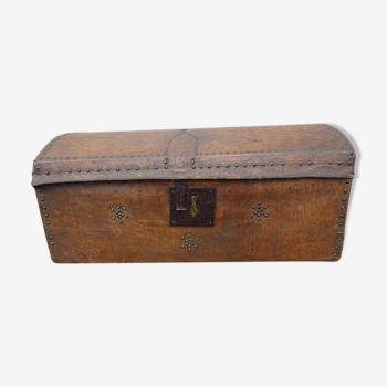 19th century leather chest