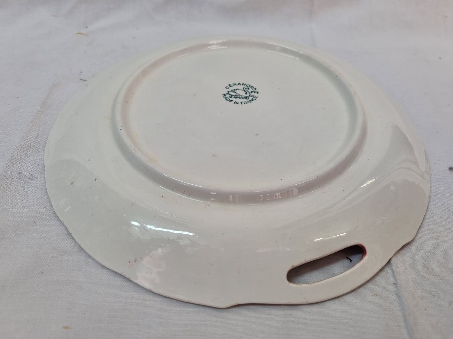 Plat à gâteau de 1960, St Amand Céranord