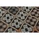 Brown Orange Handmade Vintage Turkish Kilim Area Rug  112x159