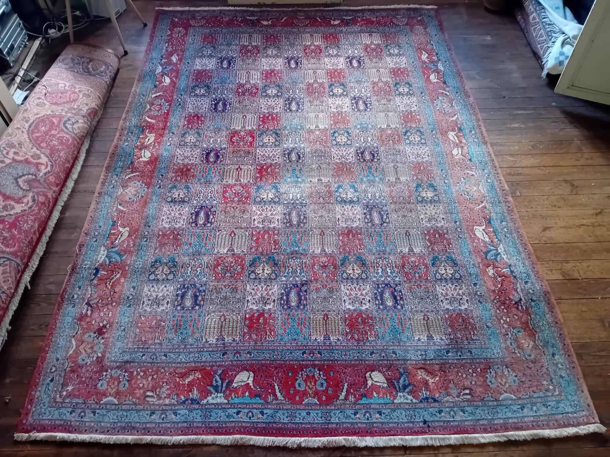 Handmade Moud XXL Persian rug 353x249cm