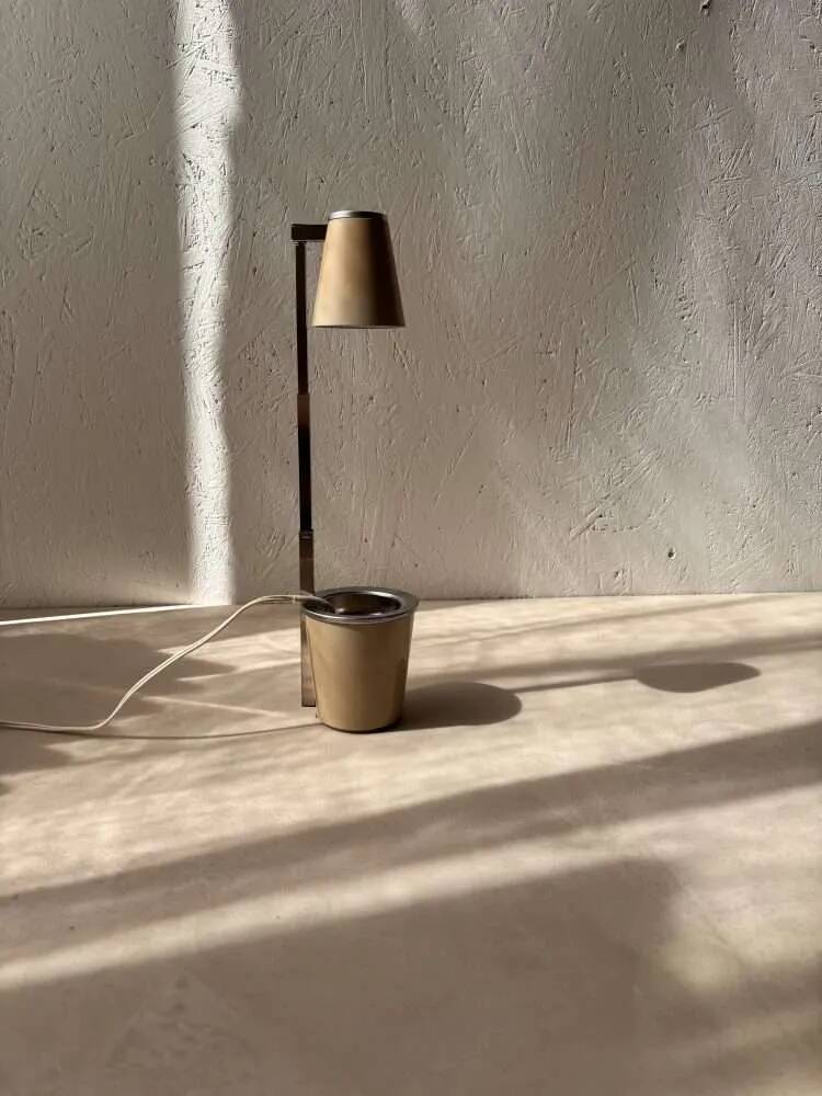 Vintage Hala Lampette beige 1970s lamp
