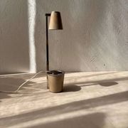 Lampe vintage Hala Lampette beige années 70