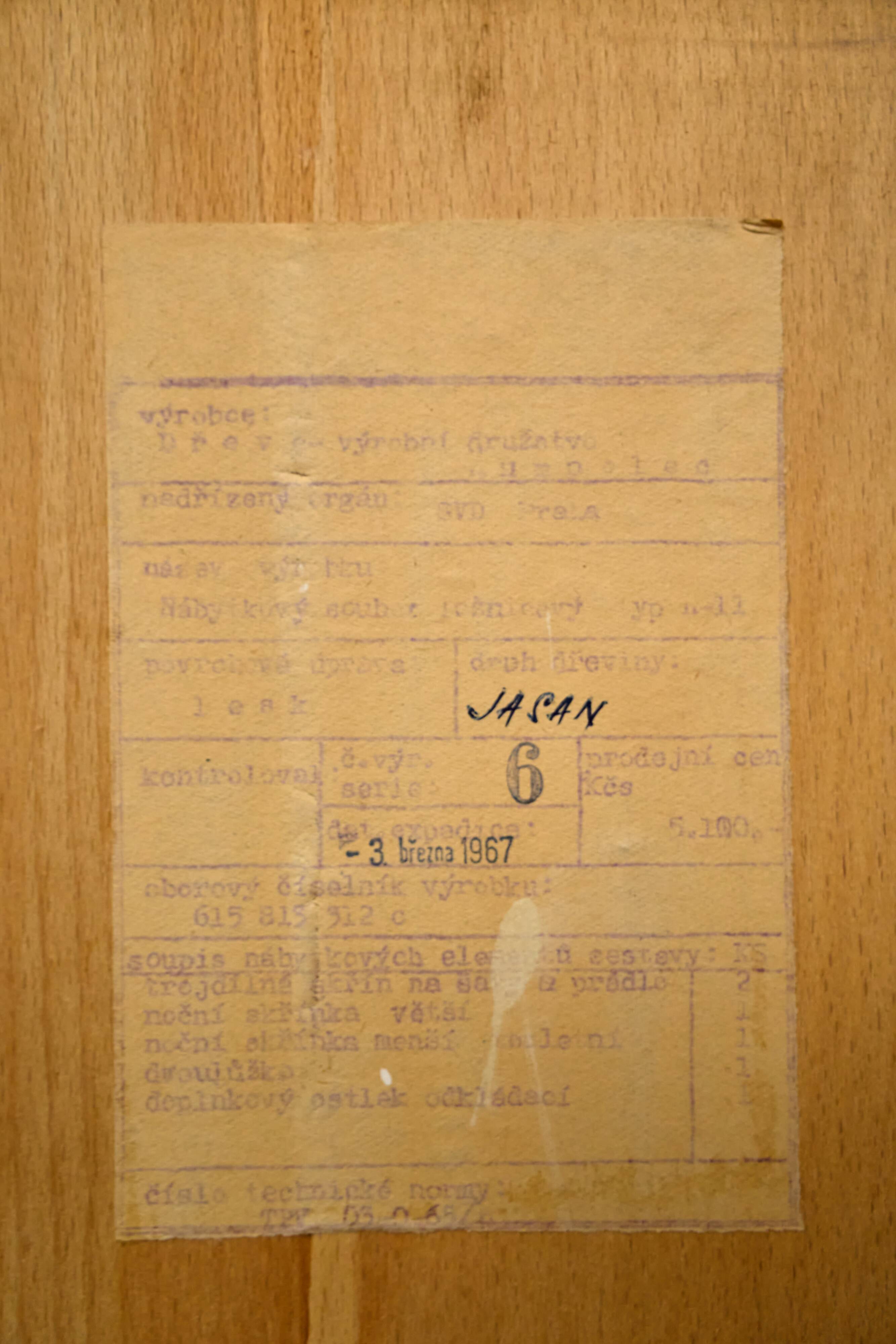 Czechoslovakian Vintage 3-door Wardrobe