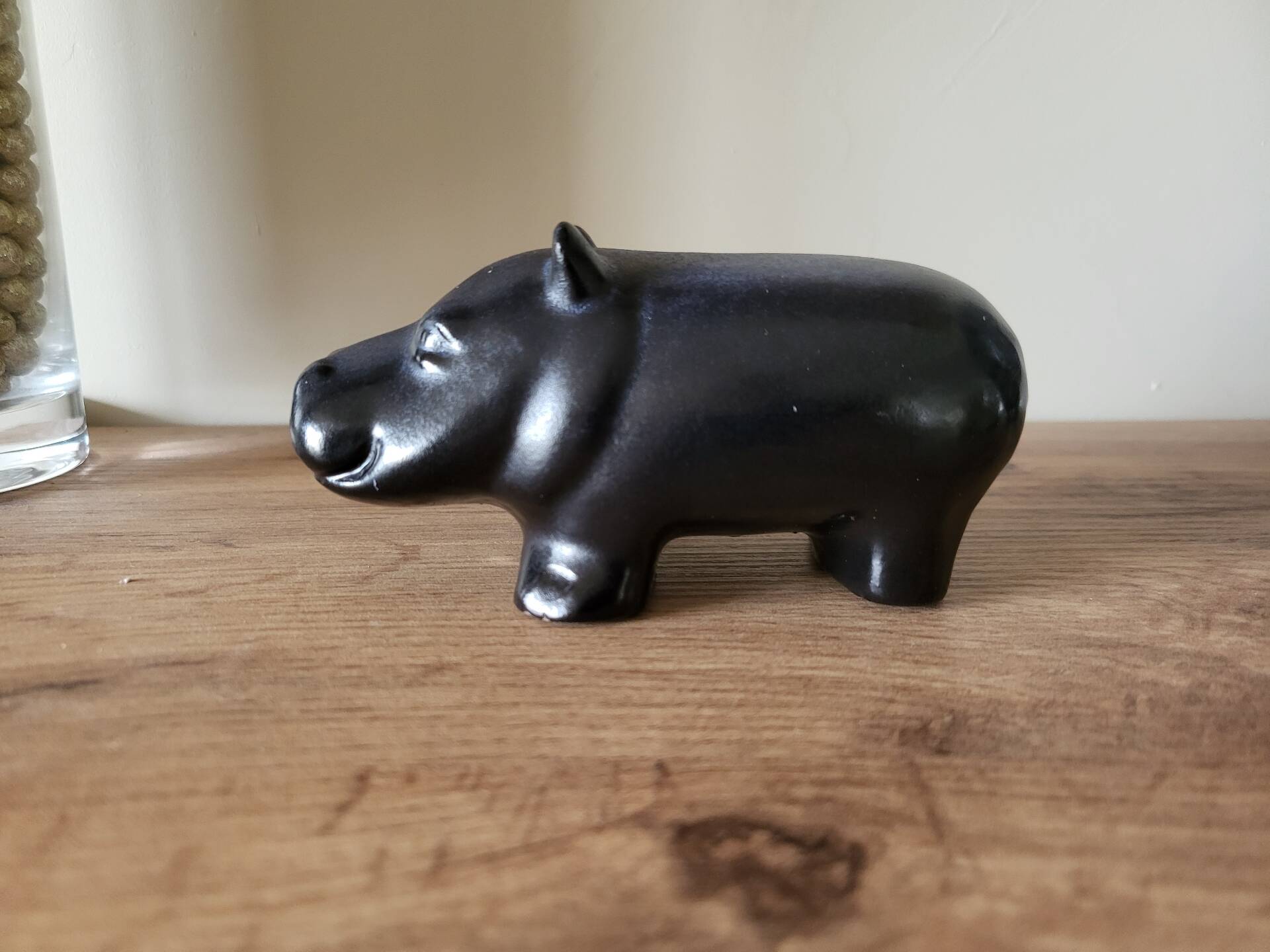 Uppsala ekeby, hippopotamus, mari simmulson, 1950s, figurine.