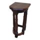 Vintage 80s side table or sofa end table in solid oak