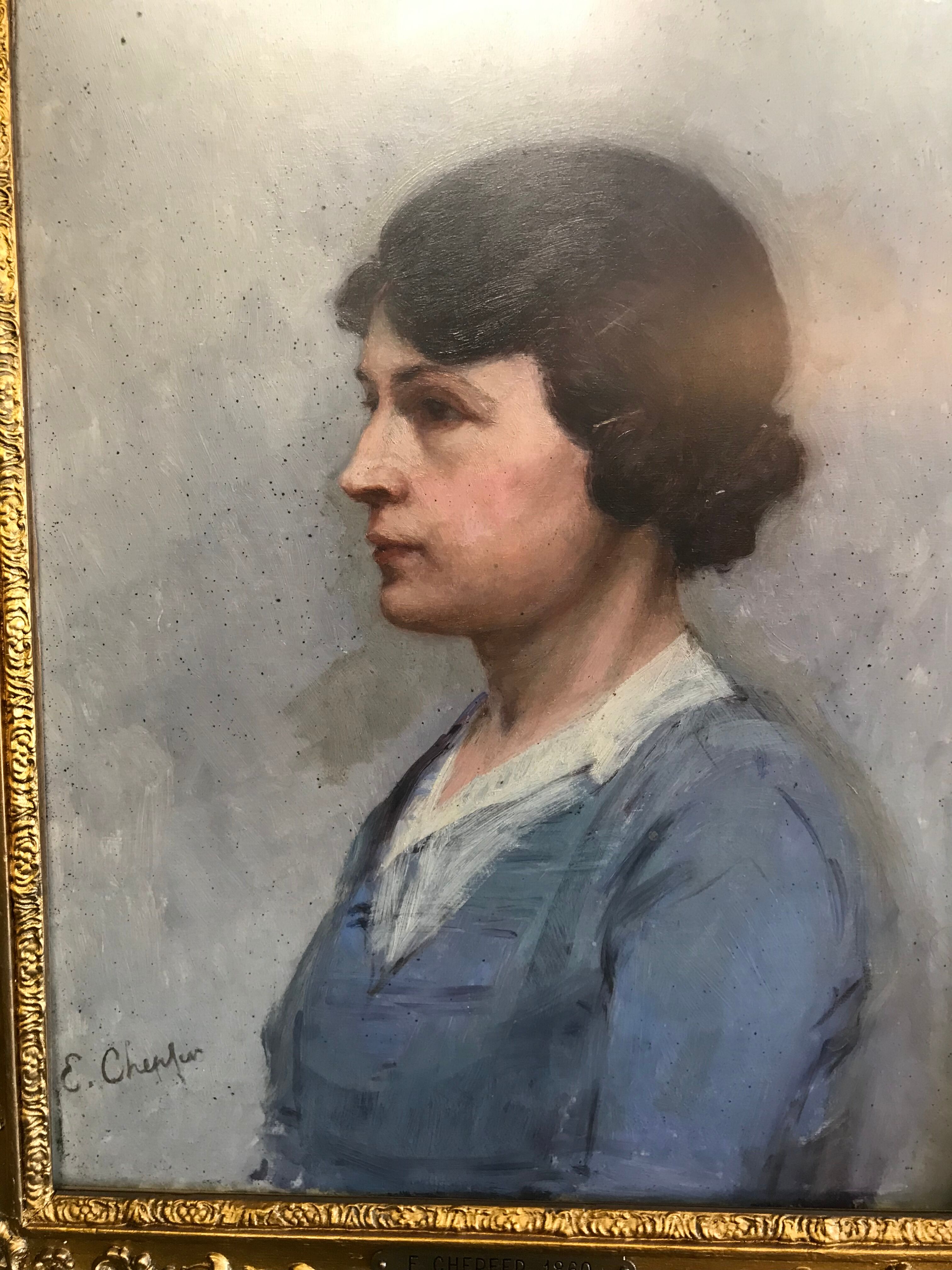 Beautiful framed portrait of Emile Chepfer