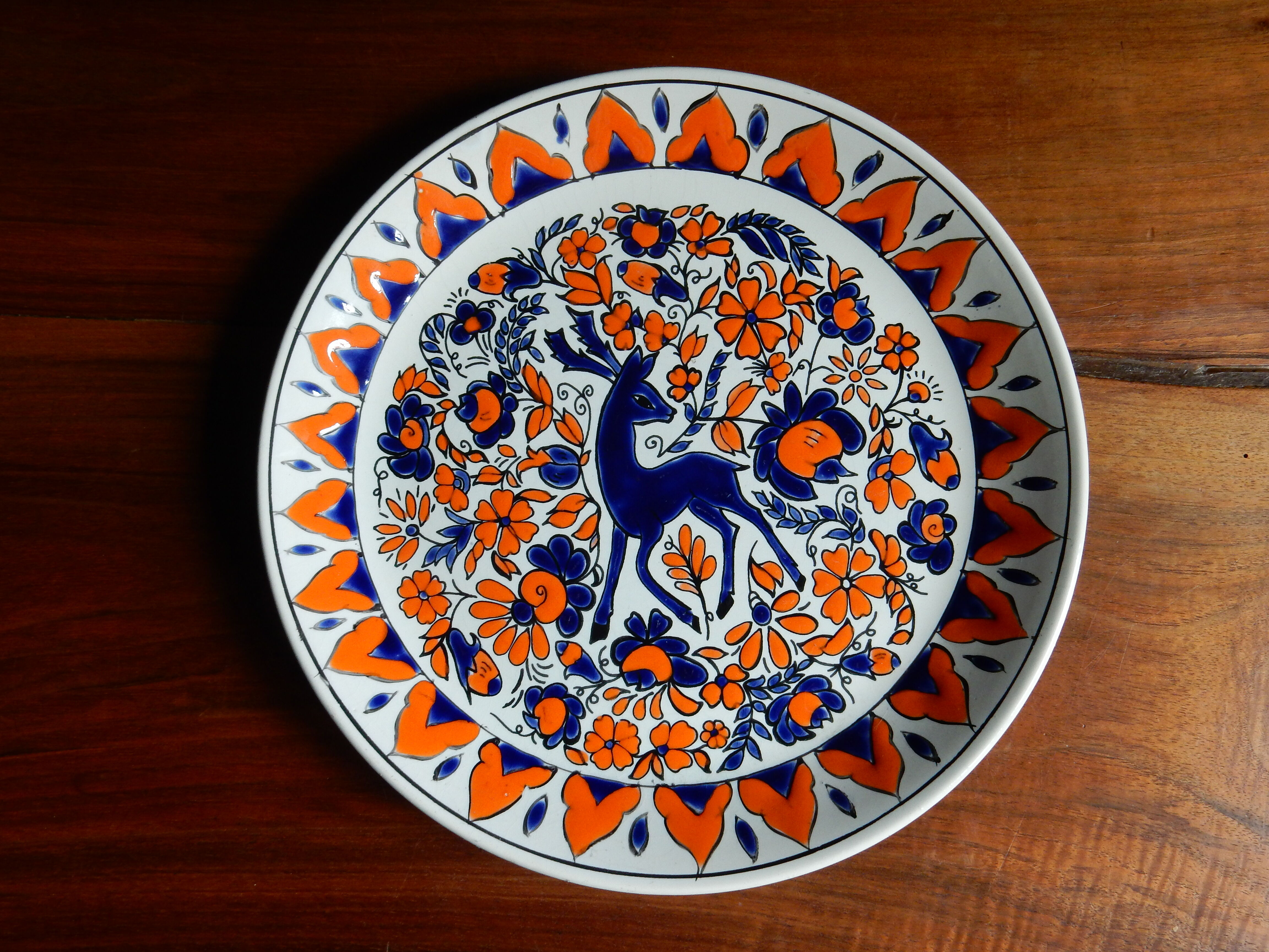 Assiette décorative Clarisse Céramique Rhodes Grèce
