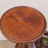 High fifth wheel / column in solid cherry, rustic chic