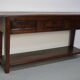 Antique Spanish Rustic Chestnut Side Table/Console, 18th Century