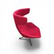 Alfredo Häberli / armchair “Take a line for a walk” / Moroso / Italy / design 2003 / red wool