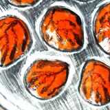 Hand-painted oyster and shellfish presentation plate from Pornic.